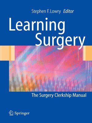 cover image of Learning Surgery